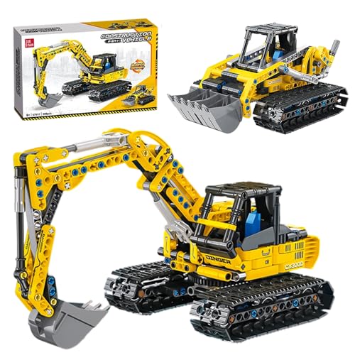 LYPPUL Technik Bagger, Raupenbagger Modell, Raupenbagger Ingenieurfahrzeug mit Bausteine ür Kinder von 6-14 Jahren Halloween- und Geburtstagsgeschenke LYPPUL Technik Bagger, Raupenbagger Modell, Raupenbagger Ingenieurfahrzeug mit Bausteine ür Kinder von 6-14 Jahren Halloween- und Geburtstagsgeschenke von LYPPUL