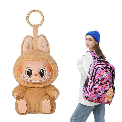 La-bubu Kuscheltier Keychains, La-bubu monsteres Plüschtier, La-bubu Schlüsselanhänger, La-bubu Plushdoll, La-bubu Figuren Kuscheltieranhänger Sammelfiguren Geburtstagsgeschenk (D) von LYQJXF