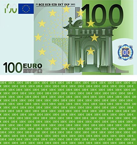LYSCO® 100 Euro Spielgeld - verkleinert auf 75% des Originals, 100 Stück von LYSCO