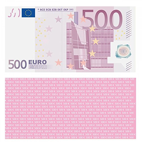 LYSCO® 500 Euro Spielgeld - verkleinert auf 75% des Originals, 100 Stück von LYSCO