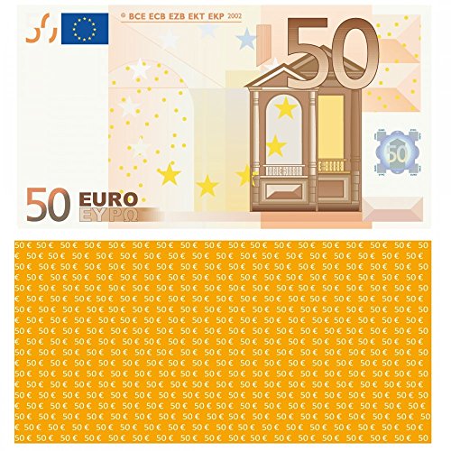 LYSCO 50 Euro Spielgeld - verkleinert auf 75% des Originals, 100 Stück LYSCO 50 Euro Spielgeld - verkleinert auf 75% des Originals, 100 Stück von LYSCO