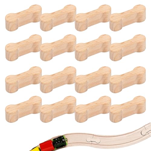 16 Stück Universelle Gleisverbinder-Set für Holzeisenbahnen | Kompatibel mit Brio, Thomas | Stabiler Holzschienen-Adapter 16 Stück Universelle Gleisverbinder-Set für Holzeisenbahnen | Kompatibel mit Brio, Thomas | Stabiler Holzschienen-Adapter von LYSHOOCE