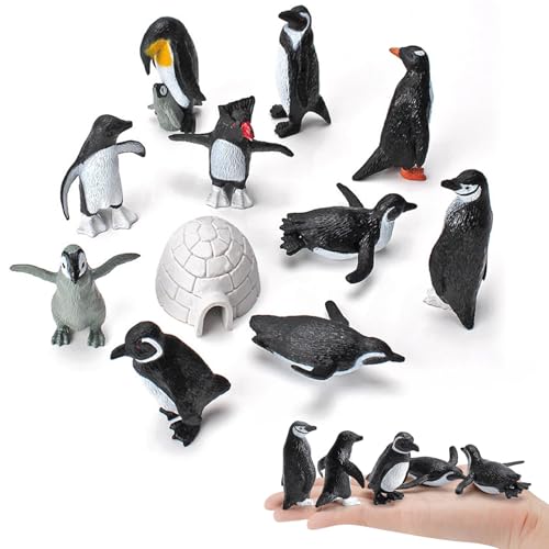 LYSHOOCE 11 Stück Pinguin Figuren,Pinguin Tiere-Figuren Set,Simulation Pinguin, Nette Pinguin Figuren,Zum Spielen Oder Als Deko LYSHOOCE 11 Stück Pinguin Figuren,Pinguin Tiere-Figuren Set,Simulation Pinguin, Nette Pinguin Figuren,Zum Spielen Oder Als Deko von LYSHOOCE