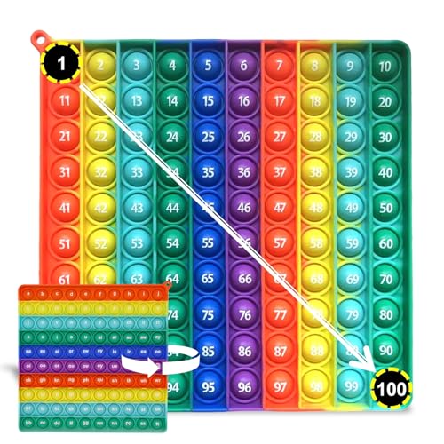 Pop It Spielzeug – Pädagogisches Lernspielzeug zur Angstbewältigung, Beidseitig mit Zahlen & Phonogrammen – Für Erwachsene und Kinder von LYSHOOCE