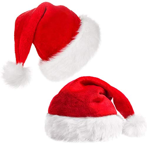 LYTIVAGEN 2 Stück Weihnachtsmützen Kinder Nikolausmützen Plüsch Weihnachten Hut Weihnachtsmann Mütze Weiche Santa Hut Santa Verdickt Warme Santa Mütze für Kinder Weihnachten Deko LYTIVAGEN 2 Stück Weihnachtsmützen Kinder Nikolausmützen Plüsch Weihnachten Hut Weihnachtsmann Mütze Weiche Santa Hut Santa Verdickt Warme Santa Mütze für Kinder Weihnachten Deko von LYTIVAGEN