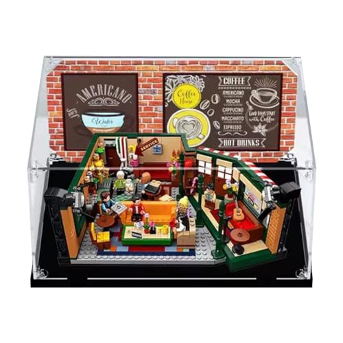LYVQZPWLRAcryl Showcase, Vitrine aus Acryl for die Arbeitsplatte. Geeignet for Ausstellen, Sammeln, Staubschutz und Aufbewahren der Lego 21319 Friends Café-Modelle. von LYVQZPWLR