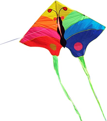LYVQZPWLRDer Drache, Großer Drachen Kinderdrachen for Erwachsene 1,8 Meter Bunter Schmetterling Kinderdrachen for den Außenbereich Großer interaktiver Kreativdrachen for Eltern und Kinder Geeignet von LYVQZPWLR