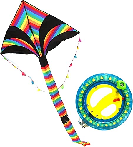 LYVQZPWLRDer Drache, großer Drachen Drachen for Kinder und Erwachsene Großer Regenbogen-Langschwanzdrachen Einfach zu fliegen Geeignet von LYVQZPWLR