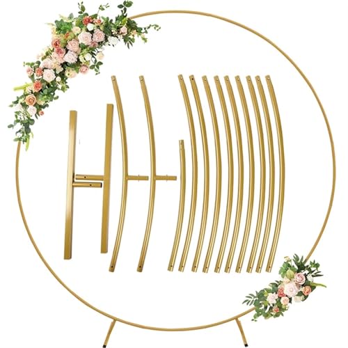 Metallbogen-Hintergrund, Hochzeitsbogenständer, Hochzeitsbogen, Metallbogen, Girlandenständer, runder Hintergrundständer(Style 1) von LYVQZPWLR