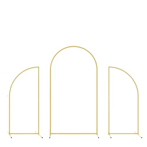 Metallbogen-Hintergrund, Hochzeitsbogenständer, schräger Bogen, Hintergrundständer, Metallrohr, Partyzubehör(1 Set) von LYVQZPWLR