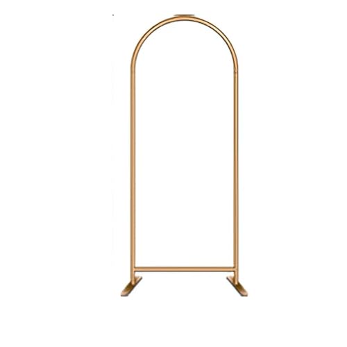 Metallbogen-Hintergrund, Hochzeitsbogenständer Aluminiumlegierung Metallständer Bogendekorationsrahmen(Gold H220x120cm) von LYVQZPWLR