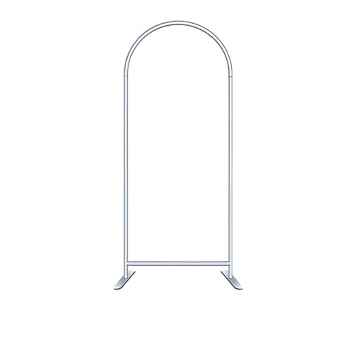 Metallbogen-Hintergrund, Hochzeitsbogenständer Aluminiumlegierung Metallständer Bogendekorationsrahmen(Silver H150x65cm) von LYVQZPWLR