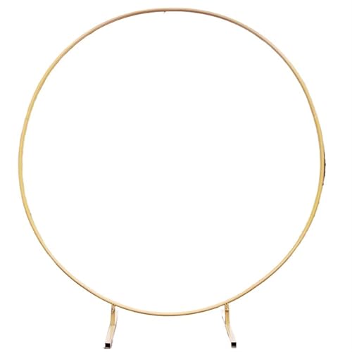 Metallbogen-Hintergrund, Hochzeitsbogenständer Metall Hochzeitsbogen Runder Ballonständer Partydekoration(Gold,1m(39.3in)) von LYVQZPWLR