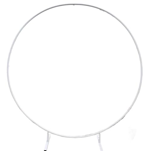 Metallbogen-Hintergrund, Hochzeitsbogenständer Metall Hochzeitsbogen Runder Ballonständer Partydekoration(Whitte,1.8m(70.8in)) von LYVQZPWLR