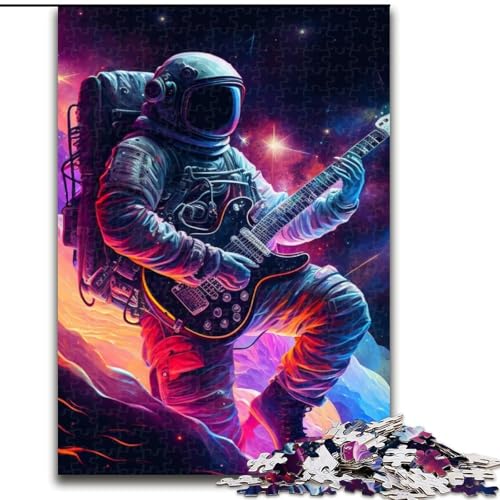 1000-Teile-Puzzle für Erwachsene, Astronaut spielt Gitarre, Puzzle für Erwachsene, Größe: 50x75cm, Heimaktivität für Feiertage, Geburtstage und Familienspieleabende 1000-Teile-Puzzle für Erwachsene, Astronaut spielt Gitarre, Puzzle für Erwachsene, Größe: 50x75cm, Heimaktivität für Feiertage, Geburtstage und Familienspieleabende von LYXIANY
