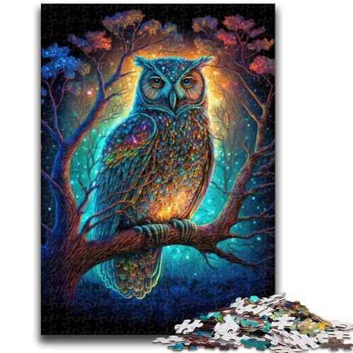 1000 Teile Puzzle für Erwachsene und Jugendliche, Eulennacht, Lernspiel, Herausforderung, Spielzeug, Wanddekoration, einzigartige Geburtstags, 50x75cm 1000 Teile Puzzle für Erwachsene und Jugendliche, Eulennacht, Lernspiel, Herausforderung, Spielzeug, Wanddekoration, einzigartige Geburtstags, 50x75cm von LYXIANY
