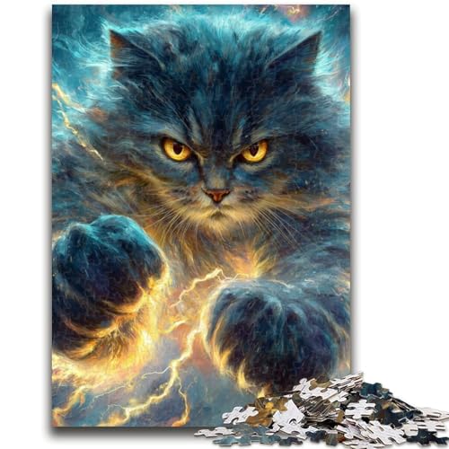 1000 Teile Puzzle für Erwachsene und Jugendliche, Fantasie-Katze, Lernspiel, Herausforderung, Spielzeug, Wanddekoration, einzigartige Geburtstags, 50x75cm von LYXIANY
