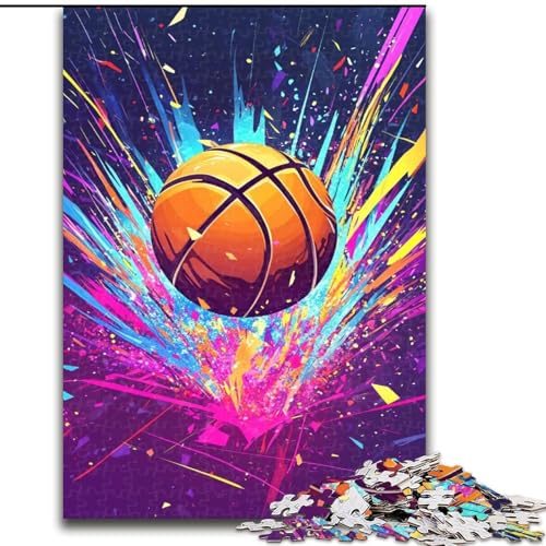 1000-teiliges Basketball-Puzzle aus Holz mit interaktivem Familienspiel, Kinder ab 14 Jahren, Größe 50x75cm 1000-teiliges Basketball-Puzzle aus Holz mit interaktivem Familienspiel, Kinder ab 14 Jahren, Größe 50x75cm von LYXIANY