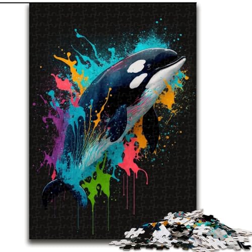 1000-teiliges Blauwal-Puzzle für Erwachsene, Größe 50x75cm, Denkspiel für Teenager und Familieninteraktion von LYXIANY