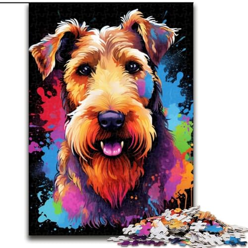 1000-teiliges Hunde-Kartonpuzzle, Geburtstage, Weihnachten, Halloween, Thanksgiving, Ostern, Größe 38x26cm von LYXIANY