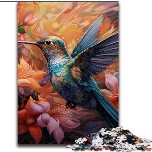 1000-teiliges Kolibri-Kunstpuzzle für Erwachsene, pädagogisches Denkspiel, künstlerische Heim- und Bürodekoration, ab 14 Jahren, Größe 50x75cm 1000-teiliges Kolibri-Kunstpuzzle für Erwachsene, pädagogisches Denkspiel, künstlerische Heim- und Bürodekoration, ab 14 Jahren, Größe 50x75cm von LYXIANY