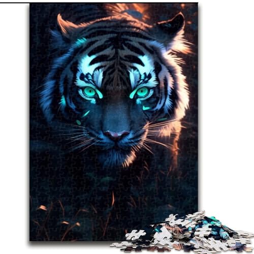 1000-teiliges Puzzle, Anime Dream Tiger, Unmögliches Puzzle für Erwachsene, Denksportspiel, interaktives Familienspiel, geeignet für Kinder ab 14 Jahren, Größe 38x26cm von LYXIANY