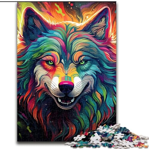 1000-teiliges Puzzle, Art Wolf, 1000-teiliges Puzzle, Geburtstage, Weihnachten, Halloween, Thanksgiving, Ostern, 26x38cm 1000-teiliges Puzzle, Art Wolf, 1000-teiliges Puzzle, Geburtstage, Weihnachten, Halloween, Thanksgiving, Ostern, 26x38cm von LYXIANY