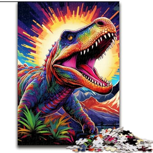 1000-teiliges Puzzle, Bunte Dinosaurier-Puzzles für Erwachsene, für Teenager und Familienspaß – DIY-Denkspiel, Geschenk, 50x75cm 1000-teiliges Puzzle, Bunte Dinosaurier-Puzzles für Erwachsene, für Teenager und Familienspaß – DIY-Denkspiel, Geschenk, 50x75cm von LYXIANY