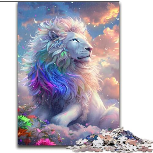 1000-teiliges Puzzle, Fantasie-Löwe, 1000-teiliges Puzzle für Erwachsene, für Teenager, Familien-Lernspiele, Heimdekoration, Geschenk, Größe 50x75cm von LYXIANY