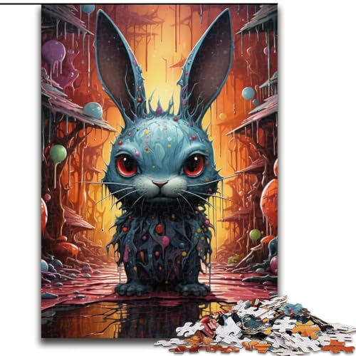 1000-teiliges Puzzle, Geschenke für Kunstkaninchen, Holzpuzzle für Erwachsene, Größe: 50x75cm, Denksportaufgabe, Spiel für Erwachsene, interaktive Aktivität für die Familie 1000-teiliges Puzzle, Geschenke für Kunstkaninchen, Holzpuzzle für Erwachsene, Größe: 50x75cm, Denksportaufgabe, Spiel für Erwachsene, interaktive Aktivität für die Familie von LYXIANY