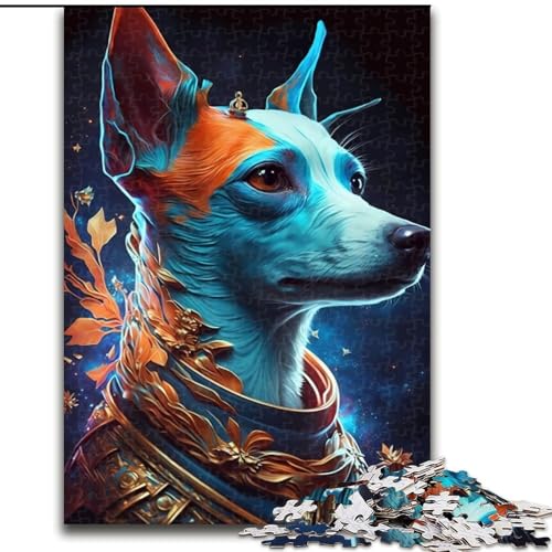 1000-teiliges Puzzle, Jack Russell Terrier Hund, 1000-teiliges Puzzle für Erwachsene, für Teenager, Familien-Lernspiele, Heimdekoration, Geschenk, Größe 50x75cm von LYXIANY