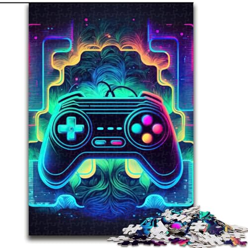 1000-teiliges Puzzle, Neon-Spiel, 1000-teiliges Puzzle für Erwachsene, für Teenager, Familien-Lernspiele, Heimdekoration, Geschenk, Größe 50x75cm von LYXIANY