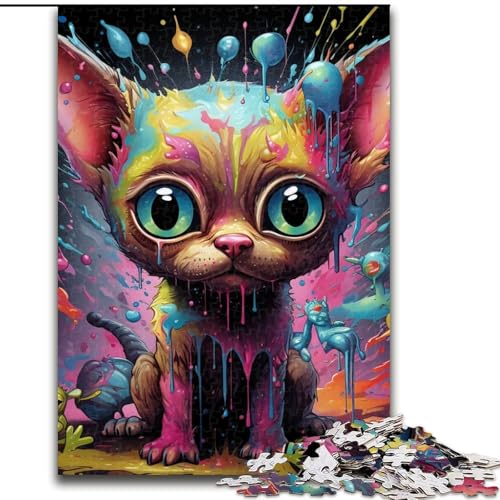 1000-teiliges Puzzle, Psychedelischer Chihuahua, 1000-teiliges Puzzle, Geburtstage, Weihnachten, Halloween, Thanksgiving, Ostern, 26x38cm 1000-teiliges Puzzle, Psychedelischer Chihuahua, 1000-teiliges Puzzle, Geburtstage, Weihnachten, Halloween, Thanksgiving, Ostern, 26x38cm von LYXIANY