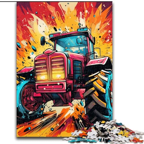 1000-teiliges Puzzle, bunter Traktor, 1000-teiliges Puzzle, Geburtstage, Weihnachten, Halloween, Thanksgiving, Ostern, 26x38cm 1000-teiliges Puzzle, bunter Traktor, 1000-teiliges Puzzle, Geburtstage, Weihnachten, Halloween, Thanksgiving, Ostern, 26x38cm von LYXIANY