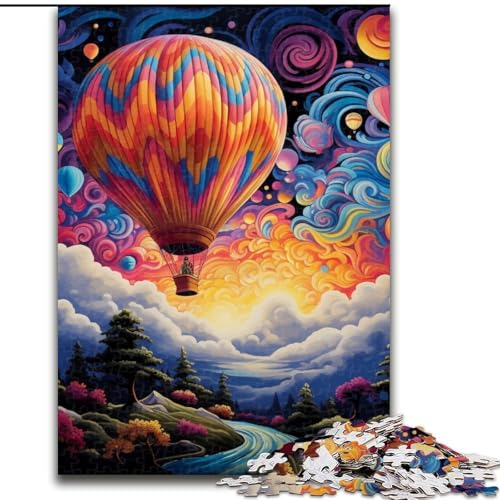 1000-teiliges Puzzle, farbenfrohe Kunst, Heißluftballon-Puzzles für Erwachsene, für Teenager und Familienspaß – DIY-Denkspiel, Geschenk, 50x75cm 1000-teiliges Puzzle, farbenfrohe Kunst, Heißluftballon-Puzzles für Erwachsene, für Teenager und Familienspaß – DIY-Denkspiel, Geschenk, 50x75cm von LYXIANY