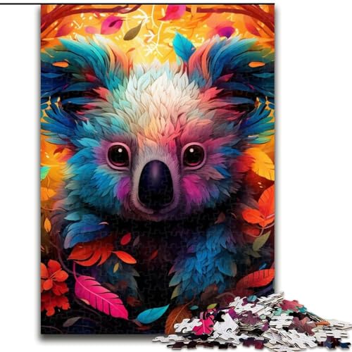 1000-teiliges Puzzle, farbenfrohes Kunst-Koala-Unmögliches Puzzle für Erwachsene zur Heimdekoration, Gehirntraining, 50x75cm 1000-teiliges Puzzle, farbenfrohes Kunst-Koala-Unmögliches Puzzle für Erwachsene zur Heimdekoration, Gehirntraining, 50x75cm von LYXIANY