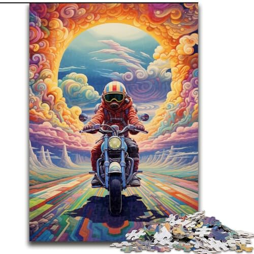 1000-teiliges Puzzle, farbenfrohes Kunst-Motorrad, Holzpuzzle, 50x75cm, interaktives Familienspiel, Heimdekoration zum Selbermachen, Denksport-Geschenk 1000-teiliges Puzzle, farbenfrohes Kunst-Motorrad, Holzpuzzle, 50x75cm, interaktives Familienspiel, Heimdekoration zum Selbermachen, Denksport-Geschenk von LYXIANY