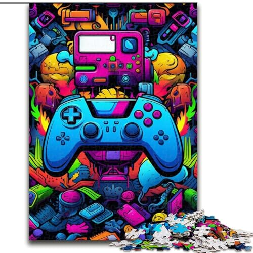 1000-teiliges Puzzle, farbenfrohes Kunstspiel, Puzzles für Erwachsene, für Teenager und Familienspaß – DIY-Denkspiel als Geschenk, 26x38cm 1000-teiliges Puzzle, farbenfrohes Kunstspiel, Puzzles für Erwachsene, für Teenager und Familienspaß – DIY-Denkspiel als Geschenk, 26x38cm von LYXIANY