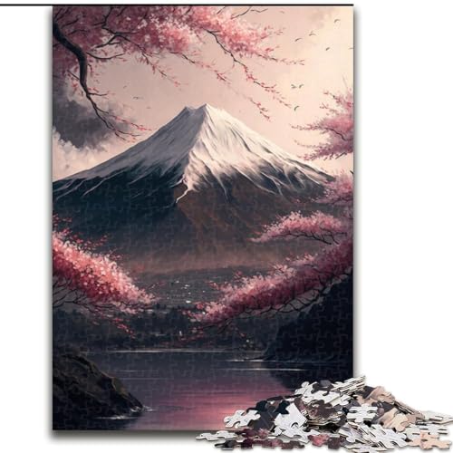 1000-teiliges Puzzle, japanische Kirschblüten, 1000-teiliges Puzzle für Erwachsene, für Teenager, Familien-Lernspiele, Heimdekoration, Geschenk, Größe 50x75cm von LYXIANY