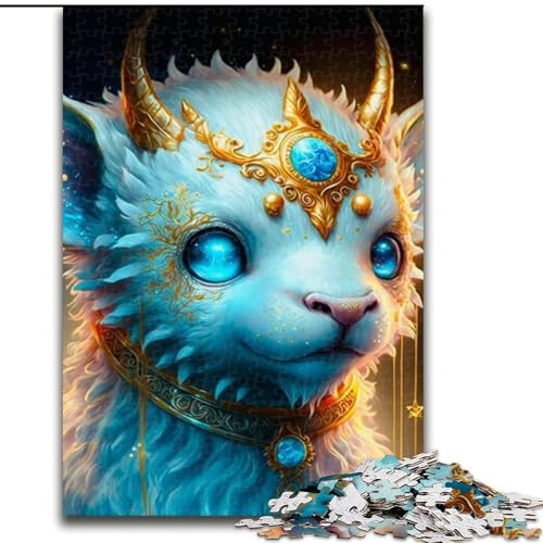 1000-teiliges Puzzle, süßes Drachenbaby, 1000-teiliges Puzzle für Erwachsene, für Teenager, Familien-Lernspiele, Heimdekoration, Geschenk, Größe 50x75cm von LYXIANY