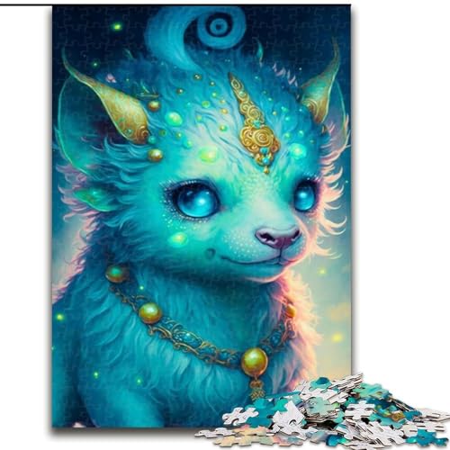 1000-teiliges Puzzle, süßes Drachenbaby, 1000-teiliges Puzzle für Erwachsene, für Teenager, Familien-Lernspiele, Heimdekoration, Geschenk, Größe 50x75cm von LYXIANY