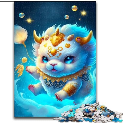 1000-teiliges Puzzle, süßes Drachenbaby, 1000-teiliges Puzzle für Erwachsene, für Teenager, Familien-Lernspiele, Heimdekoration, Geschenk, Größe 50x75cm von LYXIANY