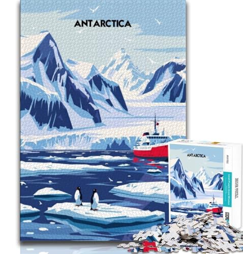 1000-teiliges Puzzle „Antarktisexpedition“ für Erwachsene und Jugendliche, Quizspiel, Wanddekoration, einzigartige Geburtstags, 38x26cm von LYXIANY