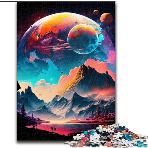 1000-teiliges Puzzle „Bunte Planetenberge“ für Erwachsene, Größe 38x26cm, Denkspiel für Teenager und Familieninteraktion 1000-teiliges Puzzle „Bunte Planetenberge“ für Erwachsene, Größe 38x26cm, Denkspiel für Teenager und Familieninteraktion von LYXIANY