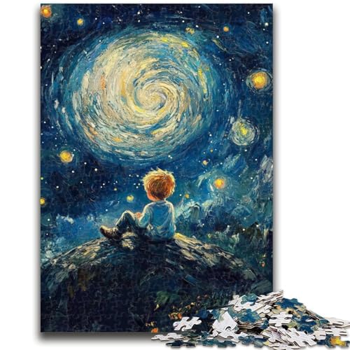 1000-teiliges Puzzle „Der kleine Prinz des Nachthimmels“, anspruchsvolles Spiel und Familienspiel, ganze Familie, 26x38cm 1000-teiliges Puzzle „Der kleine Prinz des Nachthimmels“, anspruchsvolles Spiel und Familienspiel, ganze Familie, 26x38cm von LYXIANY