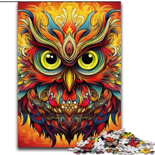 1000-teiliges Puzzle „Eule“, 1000-teiliges Puzzle, Geburtstage, Weihnachten, Halloween, Thanksgiving, Ostern, 26x38cm 1000-teiliges Puzzle „Eule“, 1000-teiliges Puzzle, Geburtstage, Weihnachten, Halloween, Thanksgiving, Ostern, 26x38cm von LYXIANY