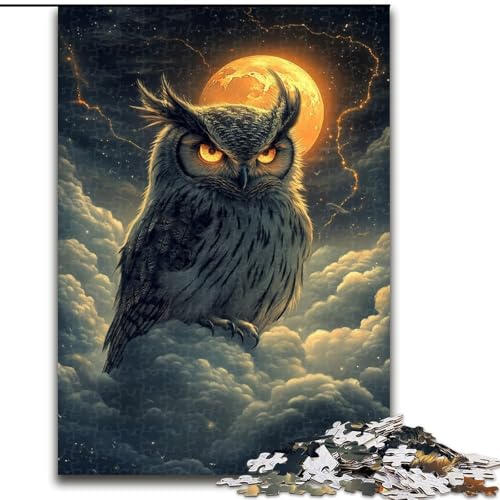 1000-teiliges Puzzle „Eulenpuzzle“ aus Holz, Geburtstage, Weihnachten, Halloween, Thanksgiving, Ostern, Größe 50x75cm 1000-teiliges Puzzle „Eulenpuzzle“ aus Holz, Geburtstage, Weihnachten, Halloween, Thanksgiving, Ostern, Größe 50x75cm von LYXIANY