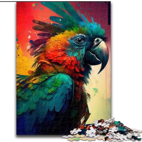1000-teiliges Puzzle „Fantasie-Papagei“, anspruchsvolle Rätsel, anspruchsvolles Denkspiel für Teenager, Spaß für die ganze Familie, interaktives Spiel, Größe: 50x75cm von LYXIANY