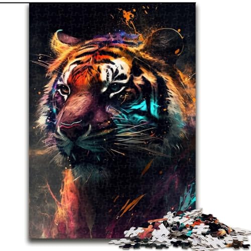 1000-teiliges Puzzle „Fantasy Tiger“, anspruchsvolle Puzzles, anspruchsvolles Denkspiel für Teenager, Familienspaß, interaktives Spiel, Größe: 38x26cm 1000-teiliges Puzzle „Fantasy Tiger“, anspruchsvolle Puzzles, anspruchsvolles Denkspiel für Teenager, Familienspaß, interaktives Spiel, Größe: 38x26cm von LYXIANY