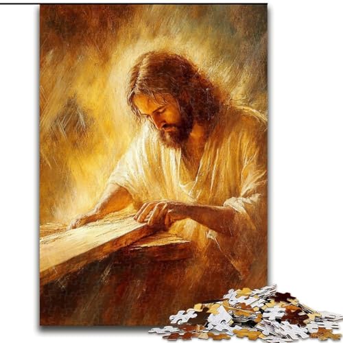 1000-teiliges Puzzle „Jesus“ aus Holz mit interaktivem Familienspiel, Kinder ab 14 Jahren, Größe 50x75cm 1000-teiliges Puzzle „Jesus“ aus Holz mit interaktivem Familienspiel, Kinder ab 14 Jahren, Größe 50x75cm von LYXIANY